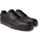 Bottega Veneta - Intrecciato Leather Sneakers - Men - Black
