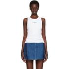 Givenchy White Slim Fit 'Givenchy Stamp' Print Tank Top