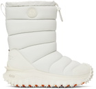 Moncler White Apres Trail High Snow Boots