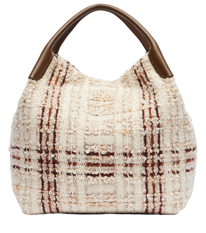 Photo: Loro Piana Bale Large leather-trimmed tote bag