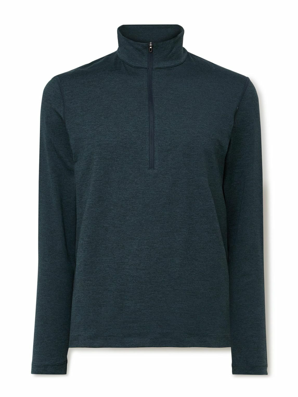 Lululemon - Stretch Recycled-Jersey Half-Zip Sweatshirt - Blue