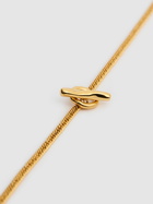 JIL SANDER Gold Plated Necklace with Double Charm
