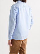 MR P. - Camp-Collar Striped Cotton-Seersucker Shirt - Blue - XS