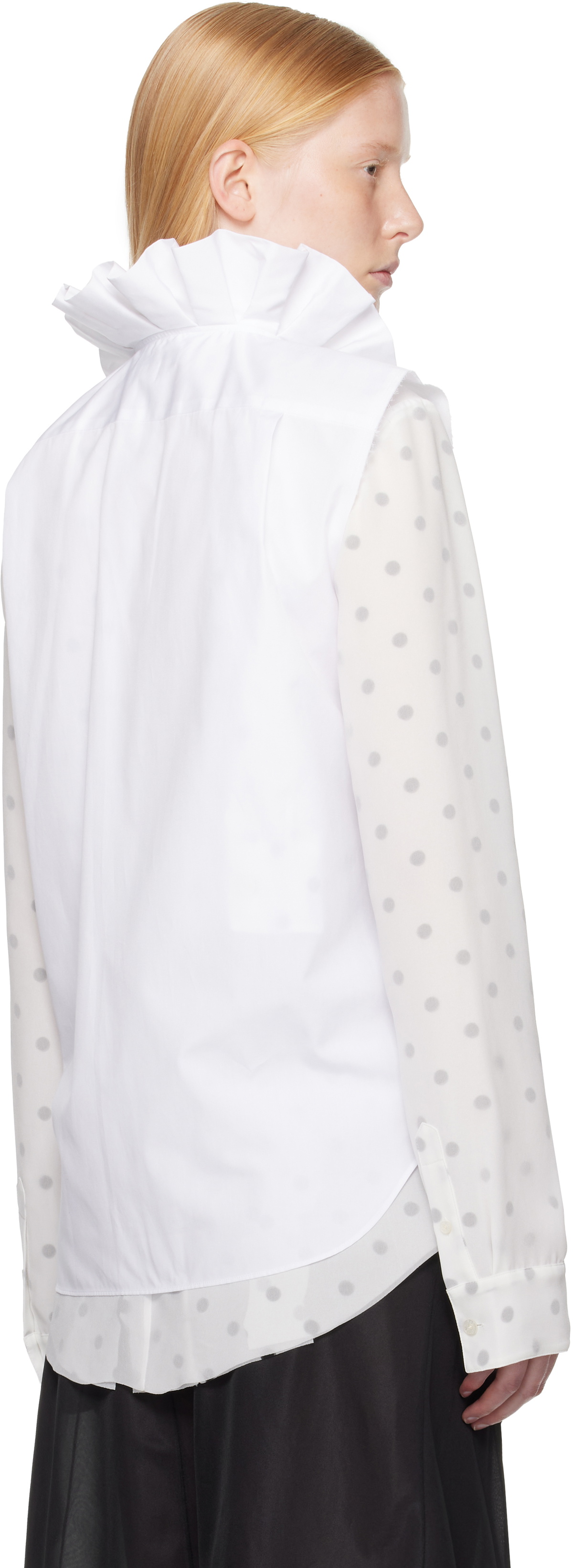 Comme des Garçons Homme Plus White Broad Shirt