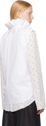 Comme des Garçons Homme Plus White Broad Shirt