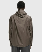 Satisfy Running Pertex 3L Rain Fly Jacket Brown Mens Windbreaker