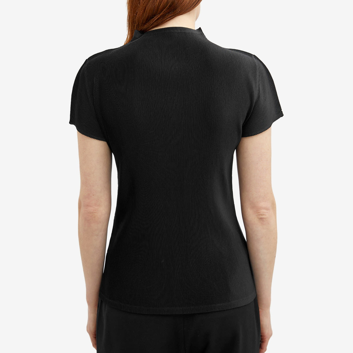 Pleats Please Issey Miyake Women's Mist Basics Top in Black