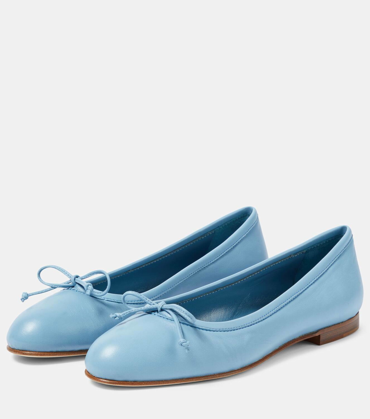 Manolo Blahnik Veralli leather ballet flats Manolo Blahnik