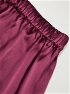 Rubinacci - Silk-Satin Boxer Shorts - Burgundy