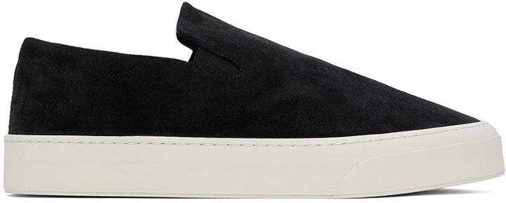 Photo: The Row Black Dean Sneakers