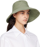 Jil Sander Green Compact Washed Bucket Hat