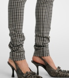 Acne Studios Checked wool-blend slim pants