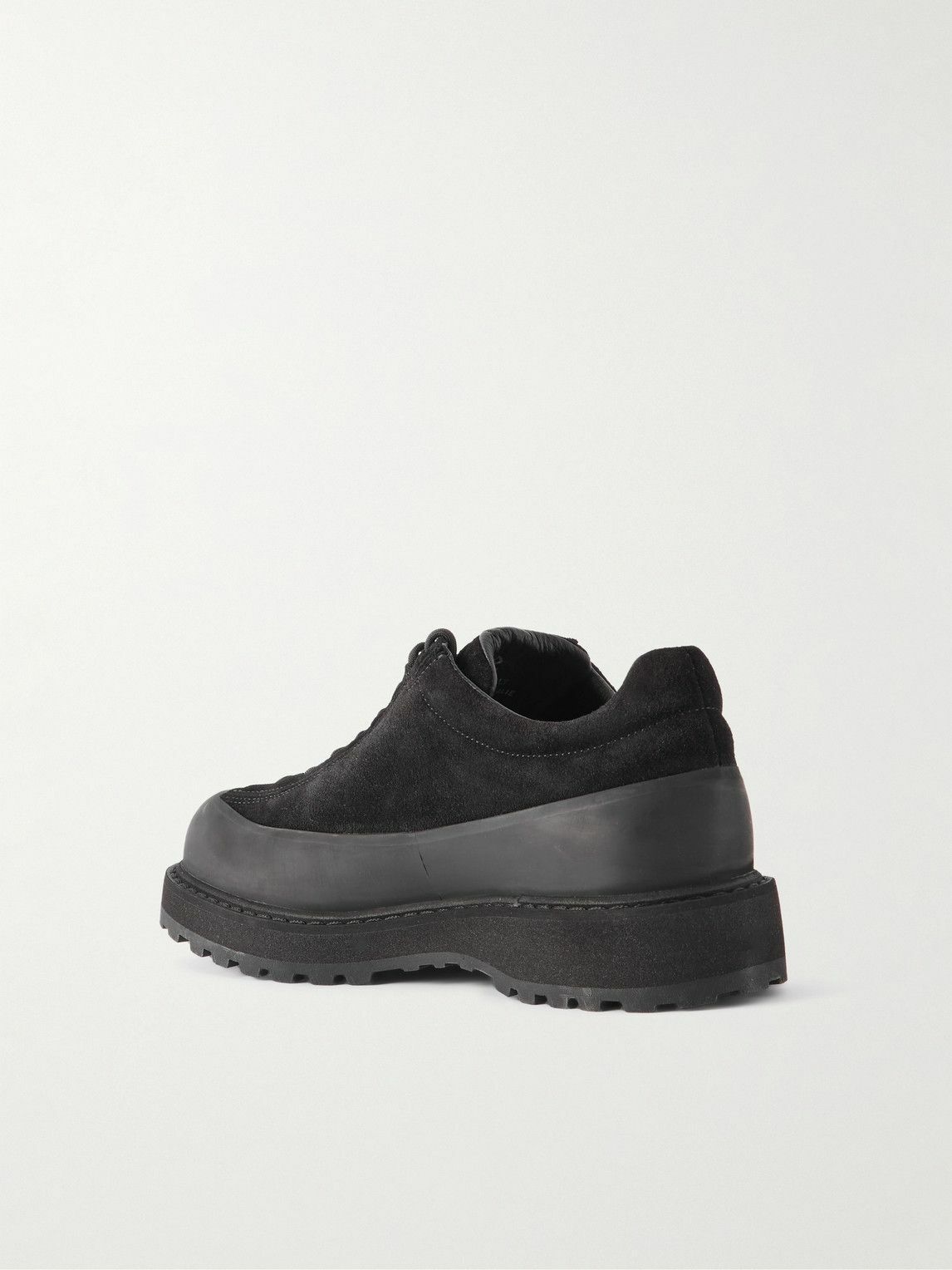 Stone Island - Suede and Rubber Sneakers - Black