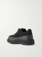 Stone Island - Suede and Rubber Sneakers - Black
