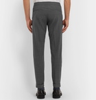 NN07 - Slim-Fit Tapered Cropped Woven Drawstring Trousers - Gray