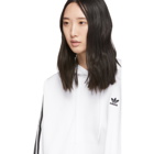 adidas Originals White Cropped Hoodie