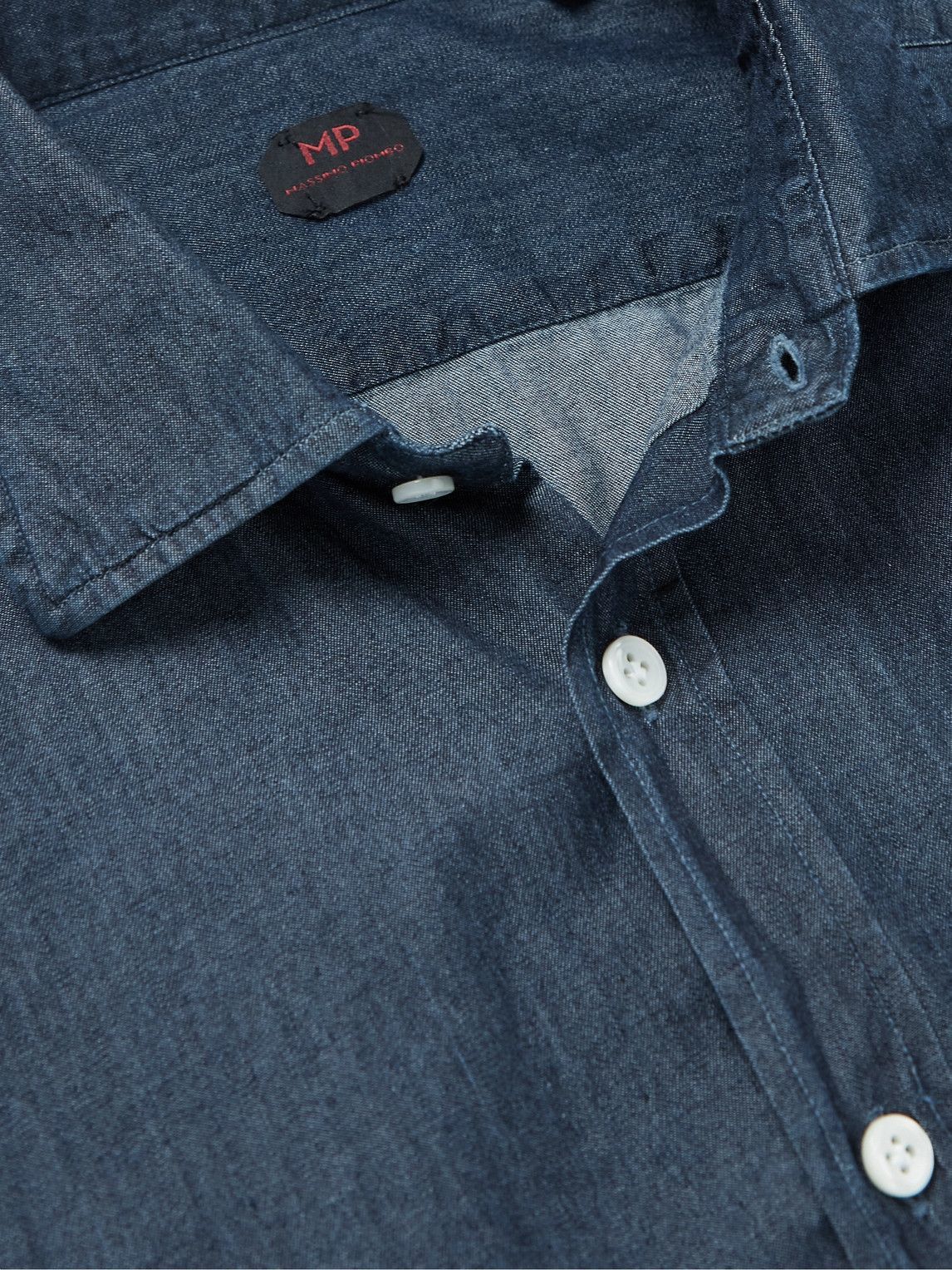MP Massimo Piombo - Denim Shirt - Blue