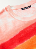 Acne Studios - Eisko Logo-Appliquéd Striped Cotton-Terry T-Shirt - Multi