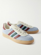 adidas Originals - Gazelle Leather-Trimmed Suede Sneakers - Blue