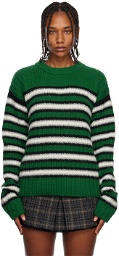 ERL Green Striped Sweater
