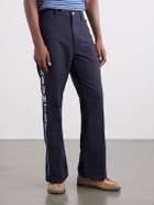 KAPITAL - Daddy's Ox Flared Twill Trousers - Blue