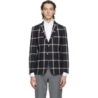 Thom Browne Navy Wool Hunting Blazer