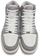 AMIRI White & Grey Hi Skel Top Sneakers