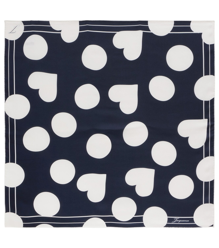 Photo: Jacquemus Cœur printed silk scarf