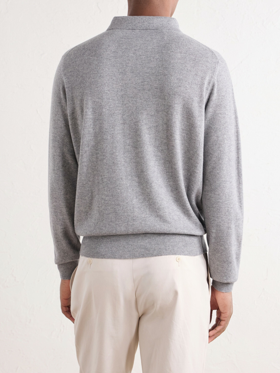 Rubinacci - Cashmere Polo Shirt - Gray