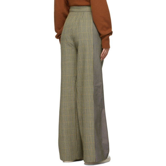 Ports 1961 Grey Houndstooth Contrast Trousers