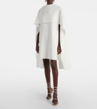 Roksanda Bridal Kaiya caped crêpe minidress