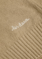 Les Deux Brad Logo-embroidered Cotton-blend Jumper Beige