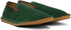 Dries Van Noten Green Slip-On Loafers