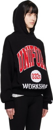 032c Black Lucky Strike Knit Hoodie