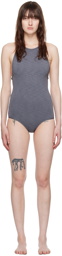 TOTEME Gray High Neck Swimsuit