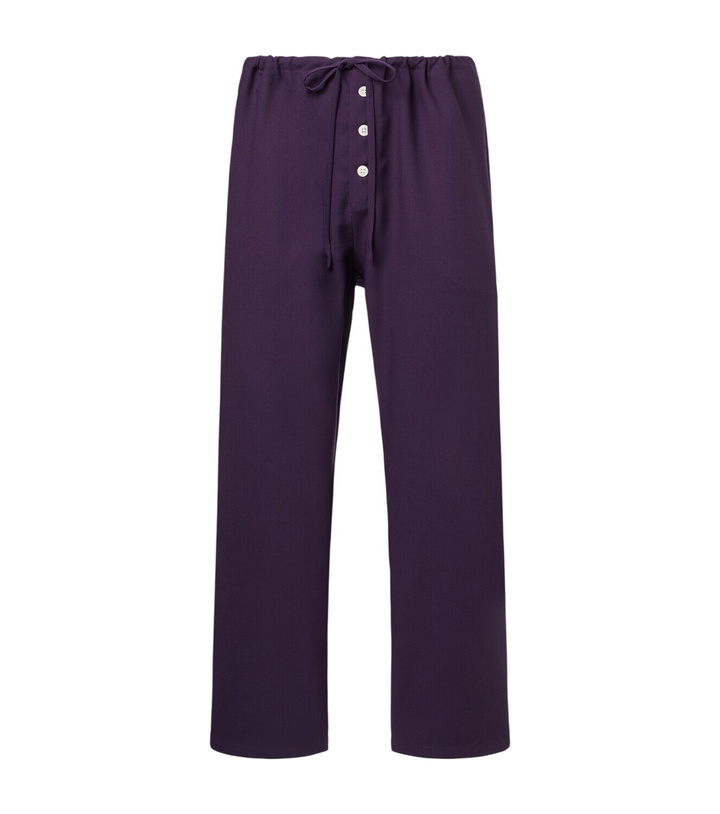 Photo: Bode Astor wool wide-leg pants