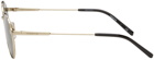 Zayn x Arnette Gold 'The Professional' Sunglasses
