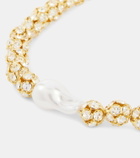 Magda Butrym Embellished gold-plated choker