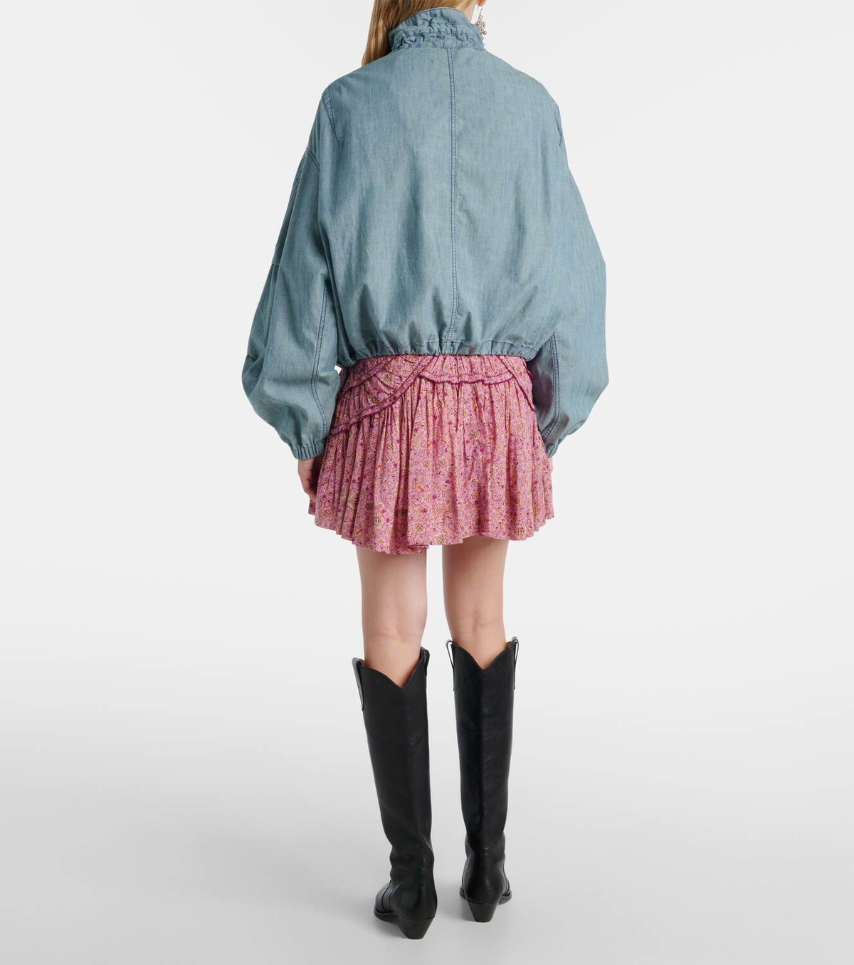 Marant Etoile Plume chambray bomber jacket