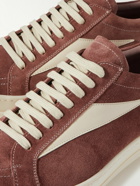 Rick Owens - Vintage Leather-Trimmed Suede Sneakers - Pink