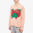 Sky High Farm Men's Tomatoes Intarsia Knit in Light Pink