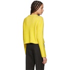 Protagonist Yellow and White Melange Sweater