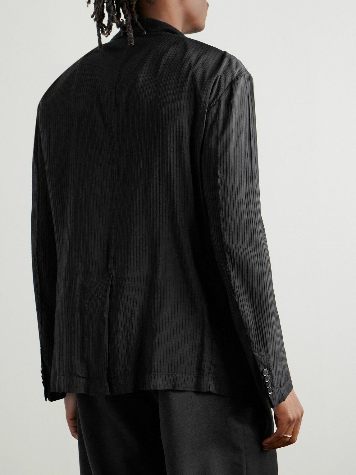 Barena - Rizzo Grao Textured Woven Blazer - Black