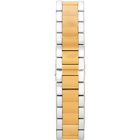 Fendi Silver and Gold Momento Fendi Chronograph Watch
