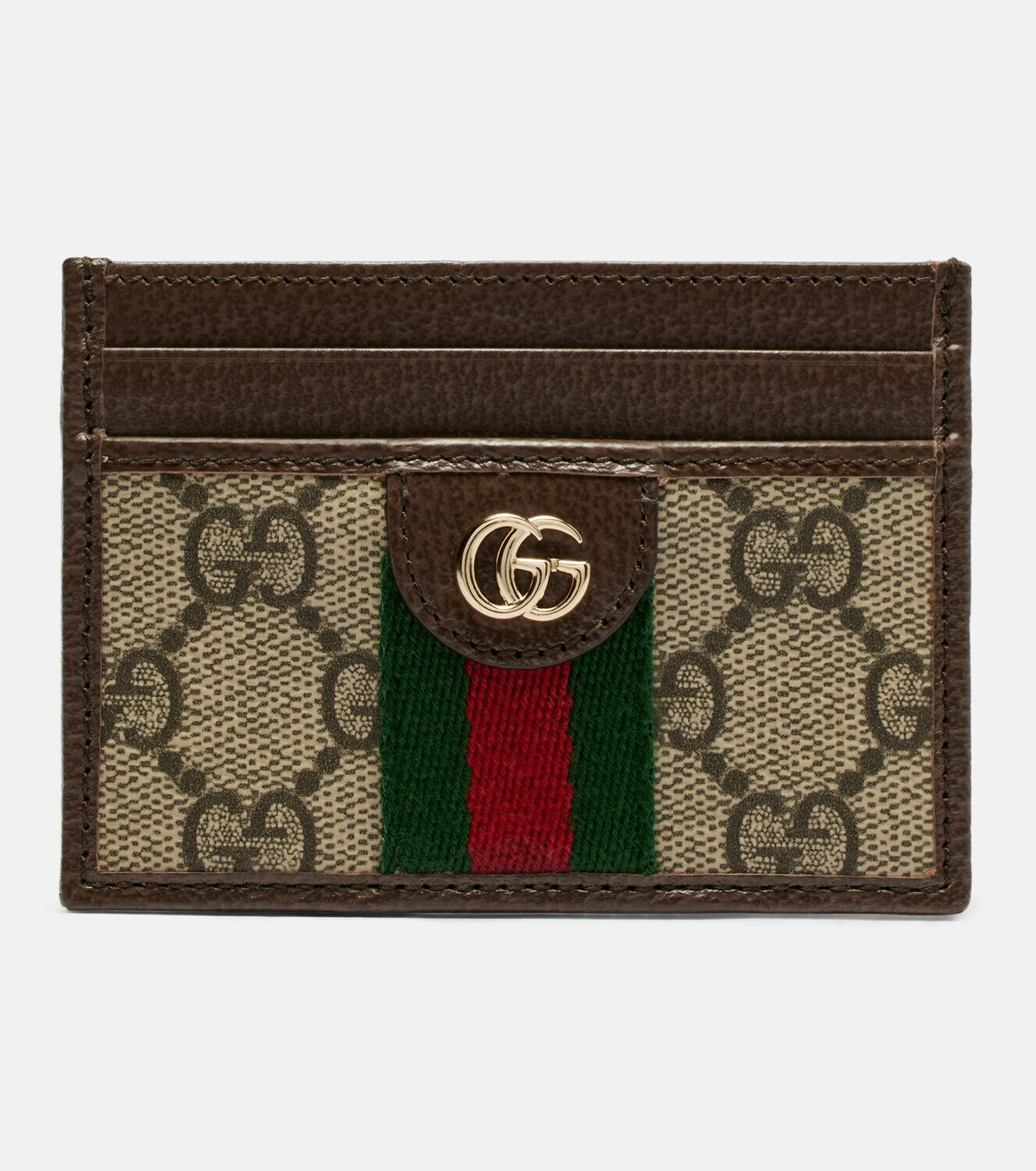 Gucci Ophidia leather-trimmed card holder