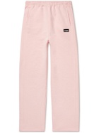 VETEMENTS - Logo-Appliquéd Cotton-Blend Jersey Sweatpants - Pink