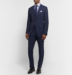 TOM FORD - Navy Slim-Fit Puppytooth Cotton Shirt - Navy