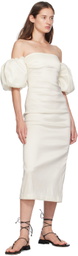 Kika Vargas Off-White Erminia Dress