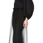 Noir Kei Ninomiya Black Tulle Wide Trousers