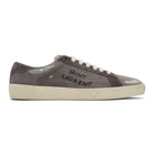 Saint Laurent Grey Destroyed SL/06 Court Classic Sneakers